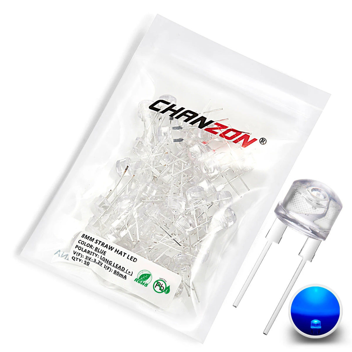 diodes led ultra brillantes 8mm transparentes modernes 25w 2w multiples couleurs électro bricolage