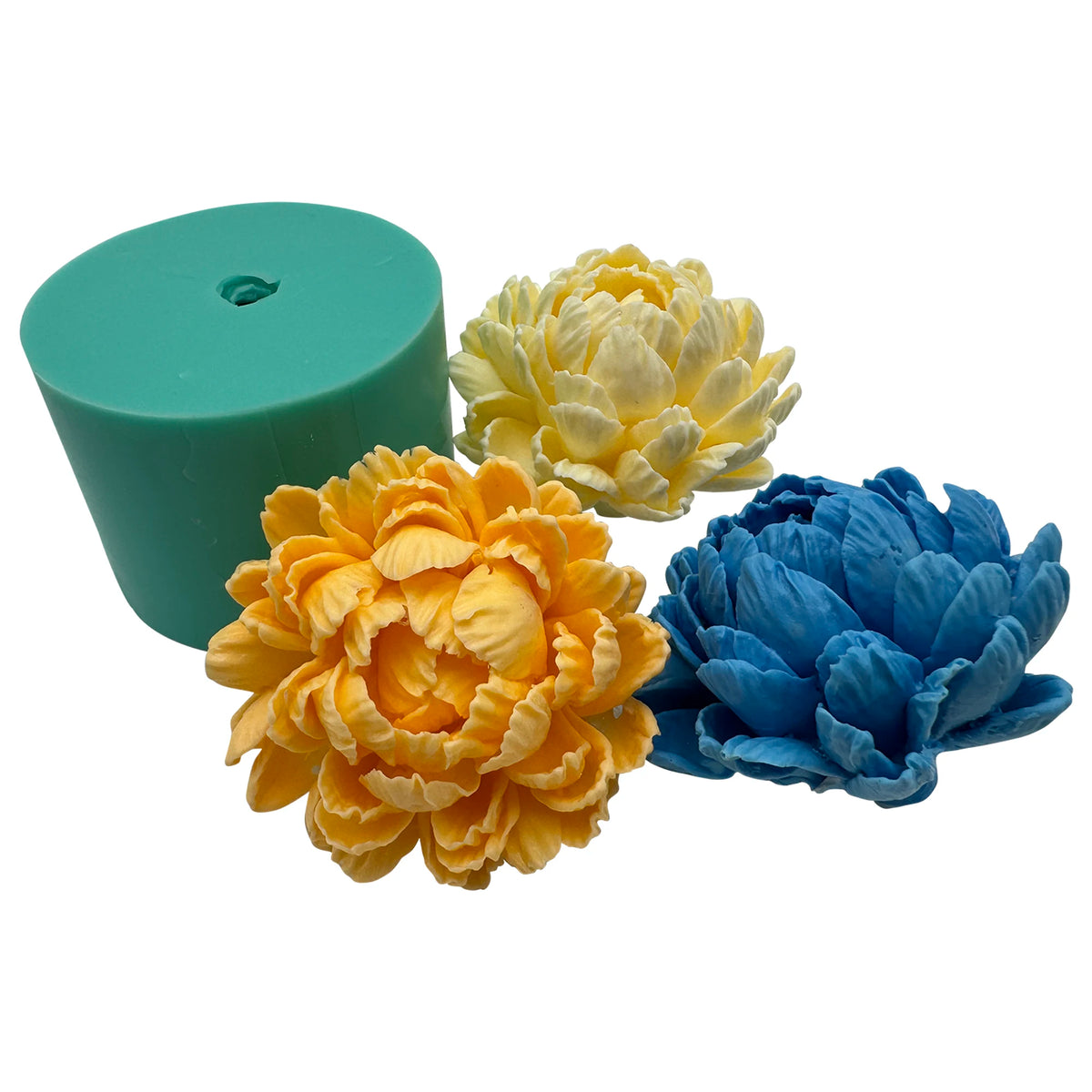 moule silicone savon cire bougie fleur rose réaliste non toxique alimentaire doux flexible artisanal