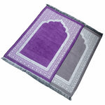 tapis prière violet géométrique moderne sans bpa pvc polyester chambre maison