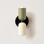 lampe murale moderne minimaliste noir vert olive rouille rose chambre cuisine salle manger
