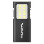 lampe torche noire led rechargeable usb quatre modes éclairage stroboscope camping randonnéeurgence