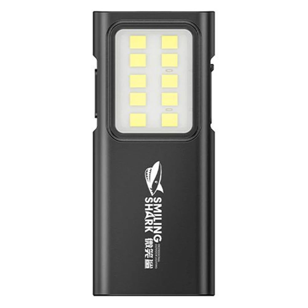 lampe torche noire led rechargeable usb quatre modes éclairage stroboscope camping randonnéeurgence