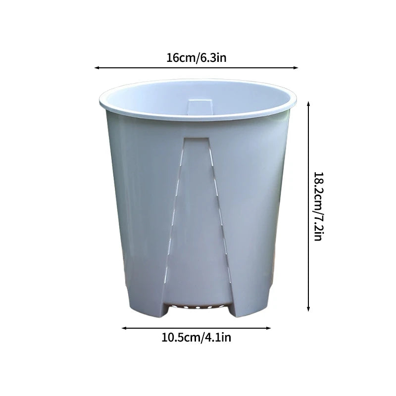 Pots fleurs modernes plastique vert couvercle motif branches blanc minimalistes