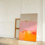 affiche abstraite rose orange toile moderne décoration salon chambre 30x40cm 40x60cm 50x70cm sans cadre