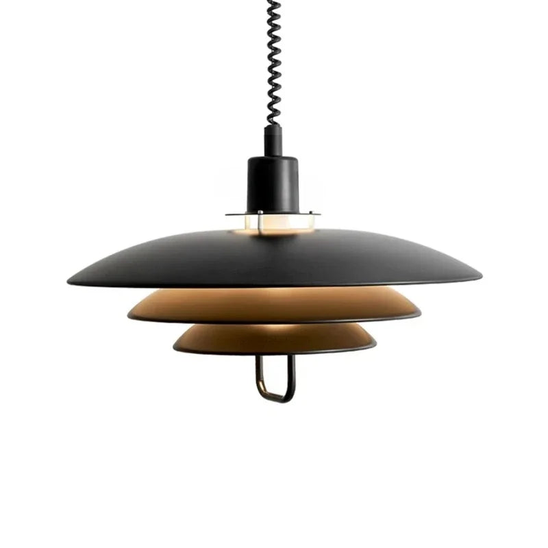 pendants suspendus scandinave abatjour multiple noir blanc chambre salon éclairage moderne minimaliste