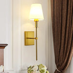 lampes murales modernes coniques noires or abat jour blanc flux lumineux 249 2000