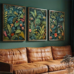 affiches modernes végétales motifs floraux sans cadre toile impression maison salon chambre
