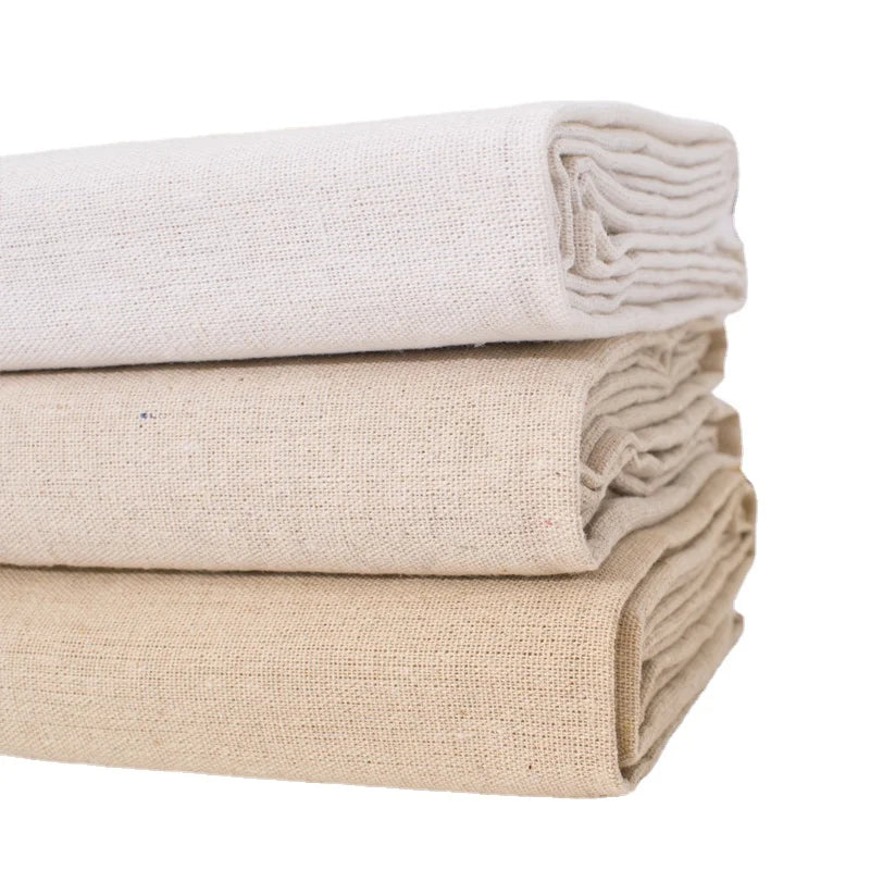 toile lin naturelle beige rustique sac coussin rideaux décoration maison tissu artisanal
