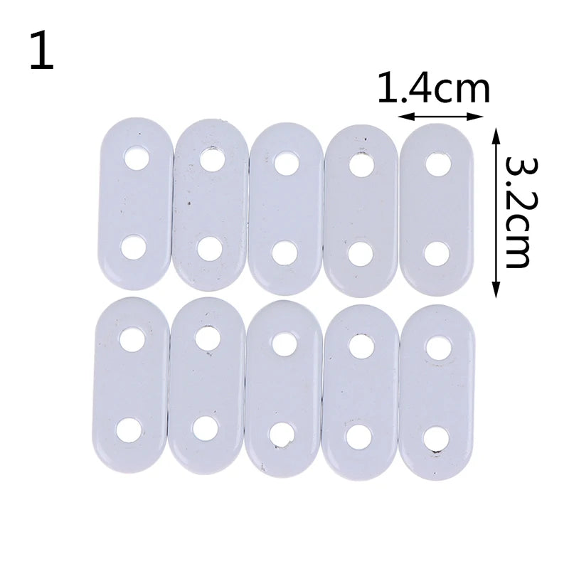 plaques fixation coton blanc opaques modernes 10 pièces