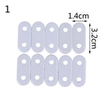 plaques fixation coton blanc opaques modernes 10 pièces
