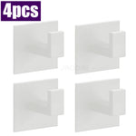 porte serviettes adhésifs modernes noir mat crochets alliage aluminium minimaliste salle bain cuisine