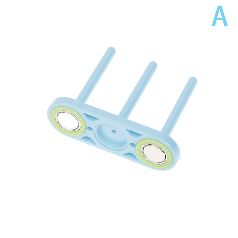 support bobines fil machine coudre bleu clair rondelles colorées pratique moderne