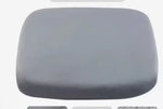 coussin siège mousse coton polyester doux moderne gris bleu marine fixations pack