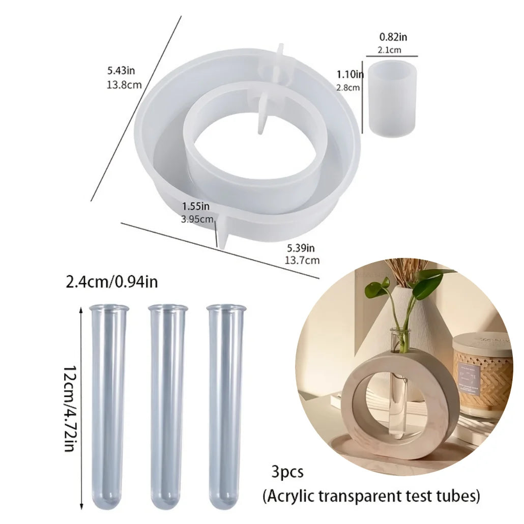 vases silicone blancs modernes contemporains artisanat bricolage hydroponiques gypse colle