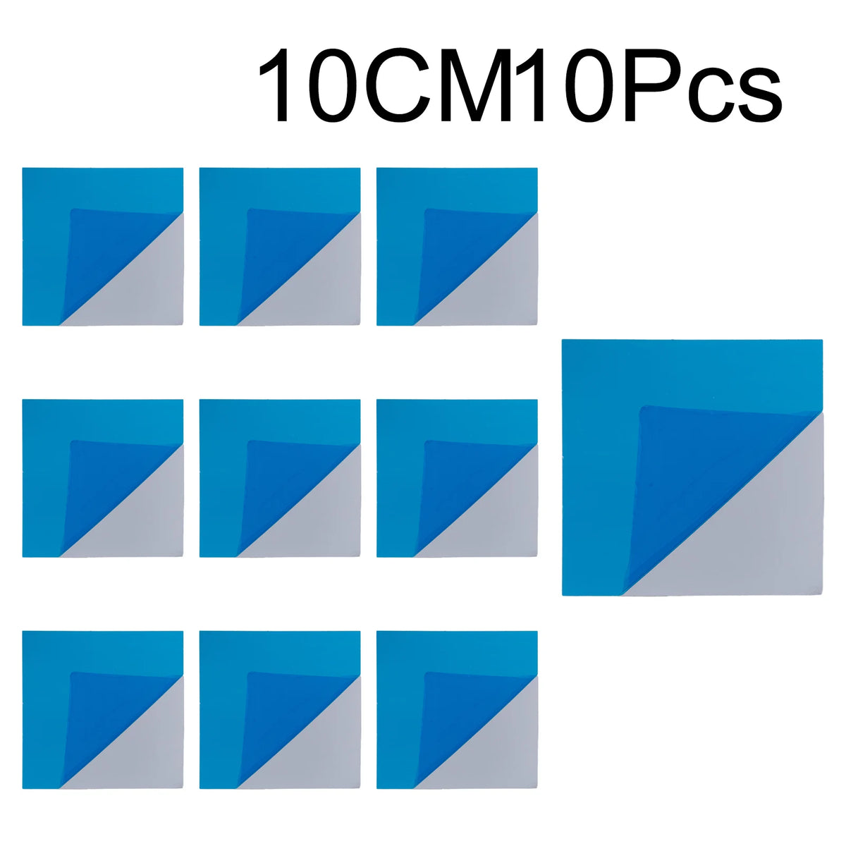 stickers muraux autoadhésifs 10cm bleu blanc minimaliste papier acrylique decoration murale feuillets opaques