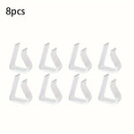 supports tissu clips transparents moderne gris clair lignes blanches 5.1cm 4.1cm 8pièces 16piècesintérieur extérieur