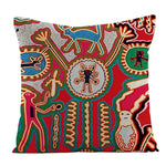 housse coussin multicolore motif ethnique imprimé polyester respectueux environnement bohème abstrait 45cm 45cmzipcode