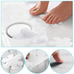 autocollants antidérapants fleur modernes adhésifs salle bain piscine escaliers bleu rose blanc
