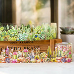 ruban washi multicolore fleurs cactus moderne journal scrapbooking projet diy planner cartes adhésif