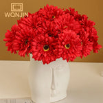 bouquet fleurs artificielles gerbera rouge rose jaune blanc modernes decoration mariage anniversaireintérieur