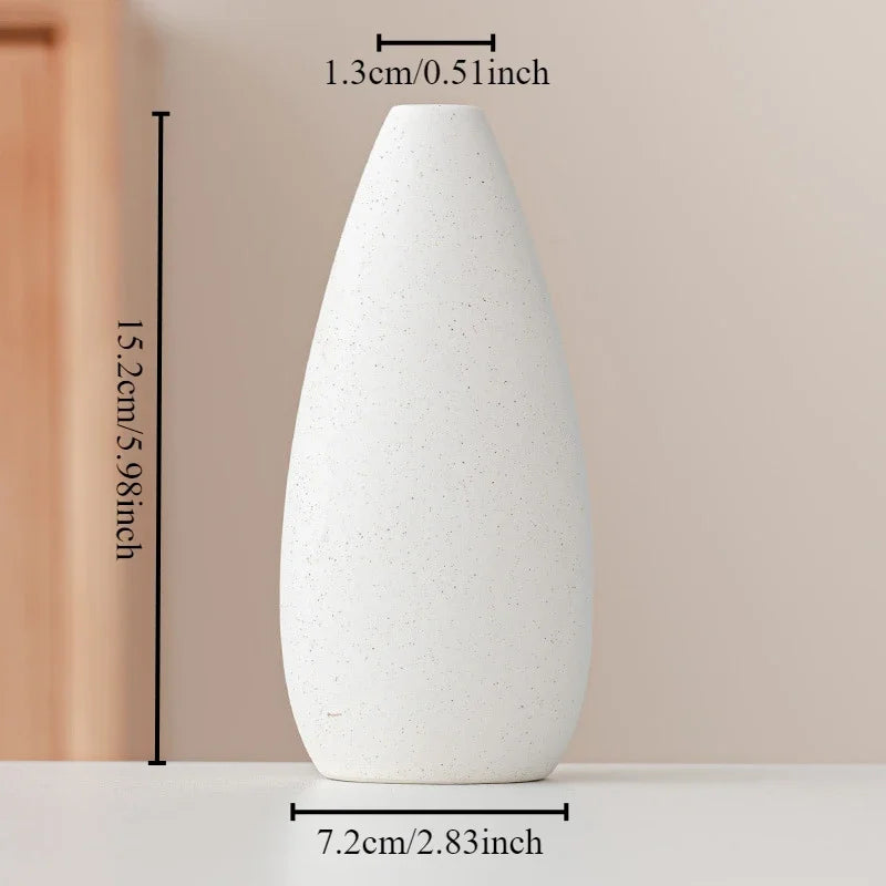 vase céramique blanc minimaliste ligne horizontale décoration intérieur table simpleOpaque