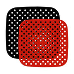 grilles cuisson friteuse air perforées rouge noir modernes clips fixation cuisine