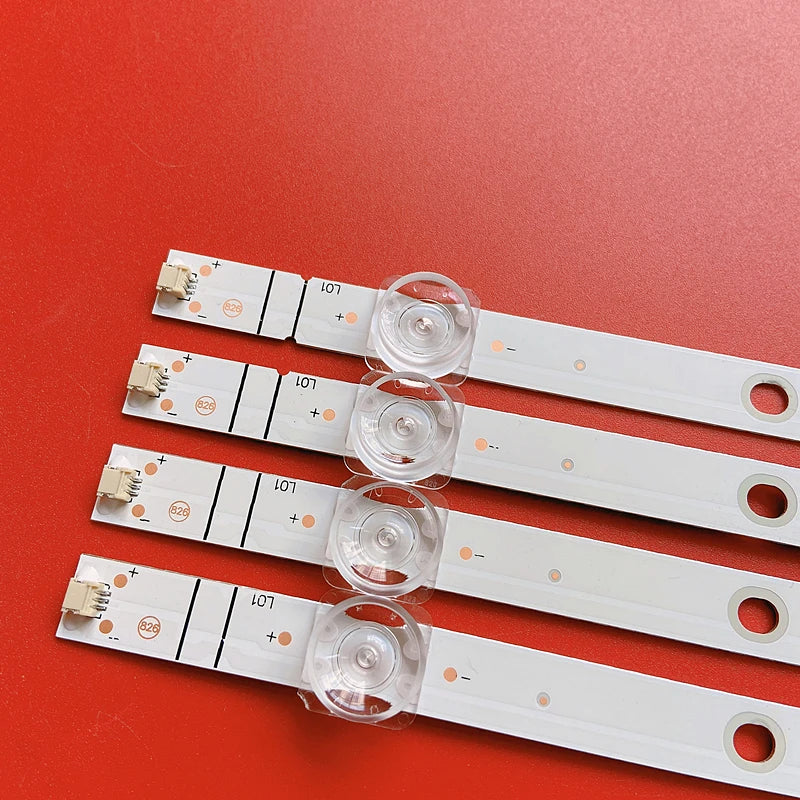 bande led blanc moderne 1055mm clips transparents 3v lisse opaque