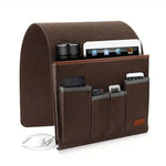organisateur mural moderne marron noir rangement adhésif téléphone portable clé usb carte crédit tasse