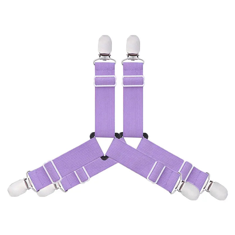 attache élastique lit clips métalliques tissu uni polyester coton moderne bleu noir blanc qualité