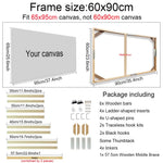 cadres bois peintures moderne barres ruban adhésif inserts pinces kit crochets