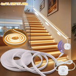 ruban led blanc adhésif contrôleur câble usb effets lumière moderne intérieur extérieur