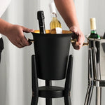 seau vin acier inoxydable noir argent doré moderne respectueux environnement