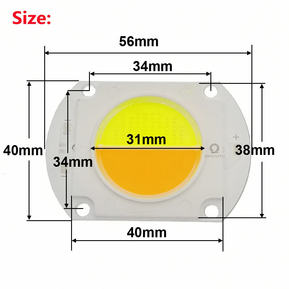 puce led haute puissance blanc jaune grille moderne 56mm 40mm 1.5mm