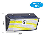 lampe solaire moderne noire blanche capteur mouvement induction led étanche ip65 abspathétique