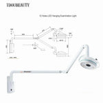 lampe chirurgie blanc moderne 50000h 40000lx led 12x3w 5500k fixation murale interrupteur