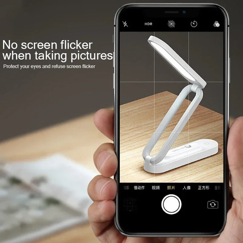 lampe pliable led portable blanc moderne sans fixation charge veilleuse