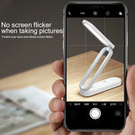 lampe pliable led portable blanc moderne sans fixation charge veilleuse