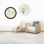 cadres photo ronds décoration murale bois texturée moderne minimaliste bohème différents