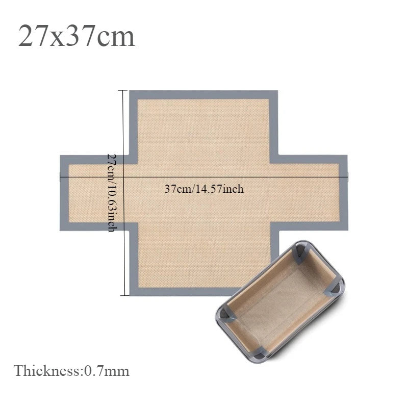 liners cuisson silicone gris beige tissage moderne adhésif grande petite taille