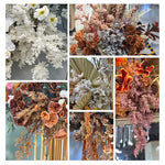 décoration maison branche séchée feuilles naturelles marron jaune violet blanc purextérieur wedding props(home)Decoration