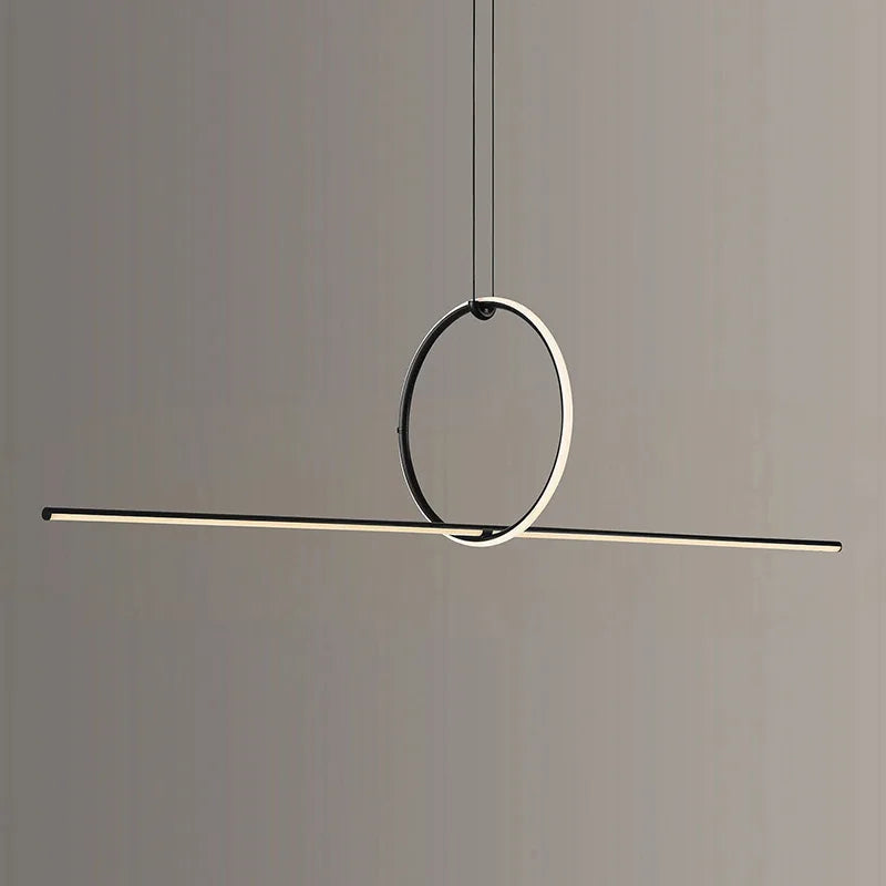 suspension lumineuse moderne minimaliste blanche noire lisse mat câble suspendu chambre salon étude