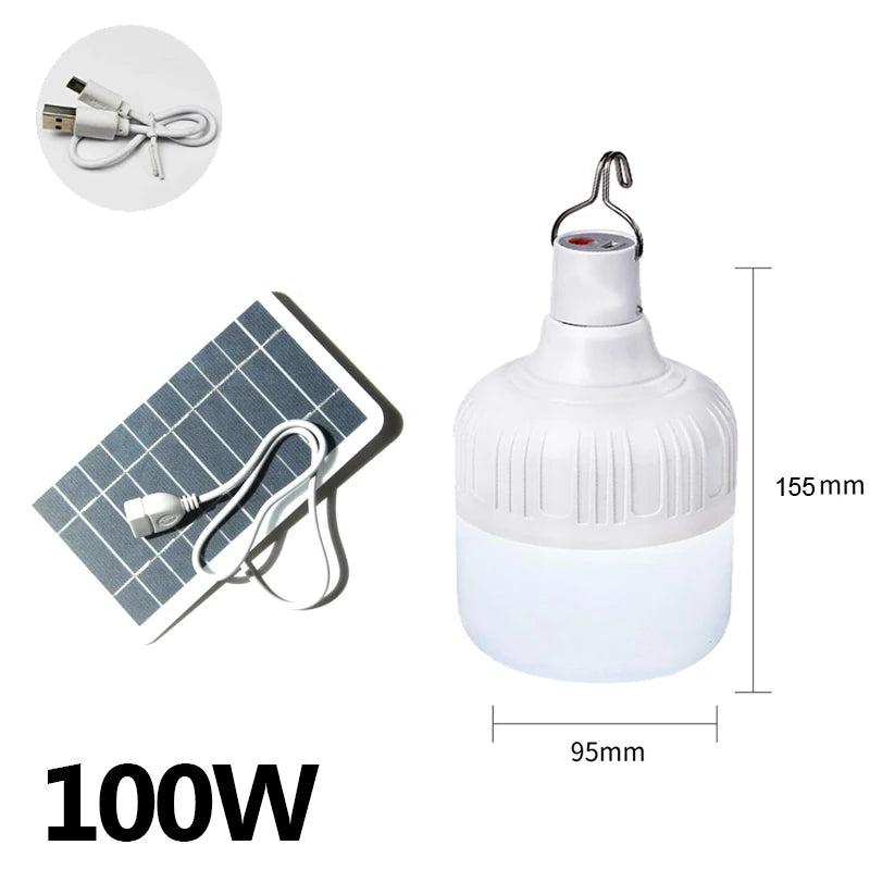lampe led rechargeable blanc moderne ip66 usb solar panel camping nuit sécurité eye protection