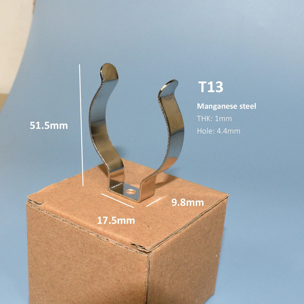 clip support fixation tube led metal argenté montage surface accessoires luminaires intérieur moderne
