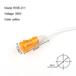 signal indicateur rouge vert jaune transparent moderne câble blanc 12V 220V 24VDC