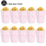 vaisselle jetable fête anniversaire mariage blanc rose arcs coeurs rayures pop corn sac cadeau