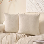housse coussin carré brodé géométrique moderne polyester coton bleu rouge jaune gris blanc decoration