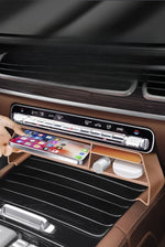 organisateur rangement voiture beige compartiments lumière texture micro perforée contemporain adhésif poignée