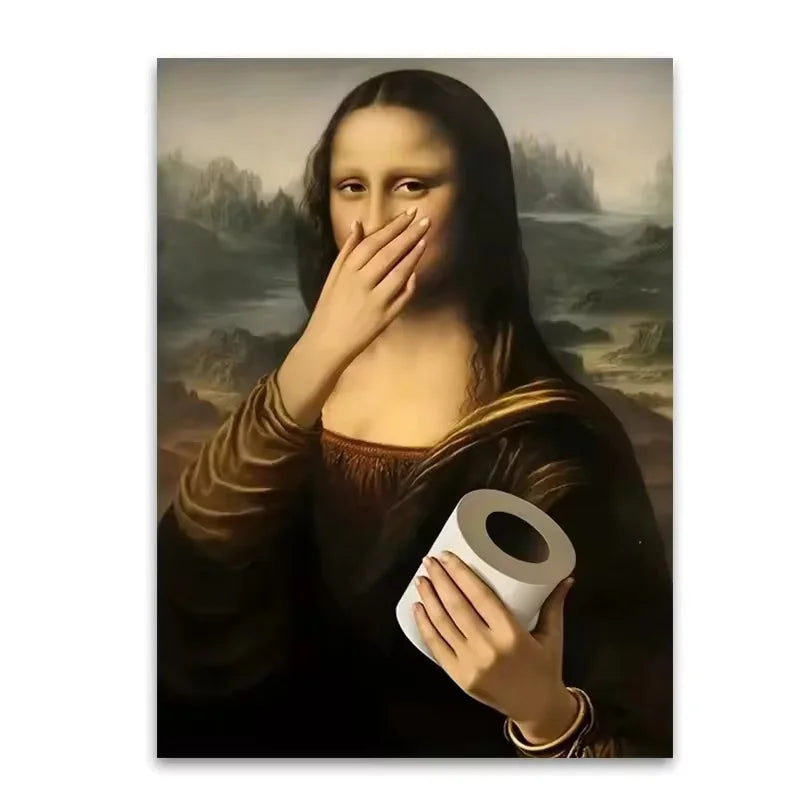 toile d'art Mona Lisa Renaissance classique toile coton cadre bois 20x30cm 30x40cm