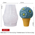 moulage silicone bougies fleurs dahlias marguerites tulipes parfums savons décorations saint valentin mariage
