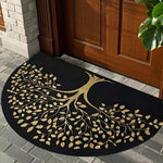 tapis d'entrée multicolore mosaïque antidérapant vintage résistant saleté facile entretenir